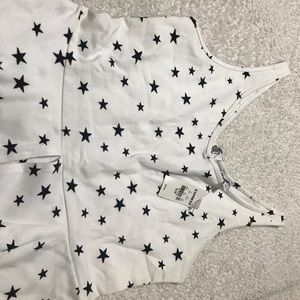 New Express Peplum Top with star pattern